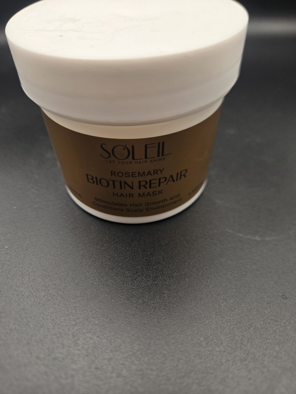 Rosemary Biotin Repair Hair Mask - White/Gold